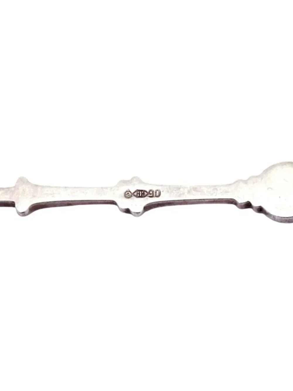 Vintage Dutch Family Folk or Tavern Scene Silver Plated Souvenir Spoon